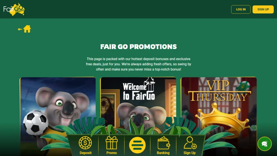 Fairgo Casino No Deposit Bonus